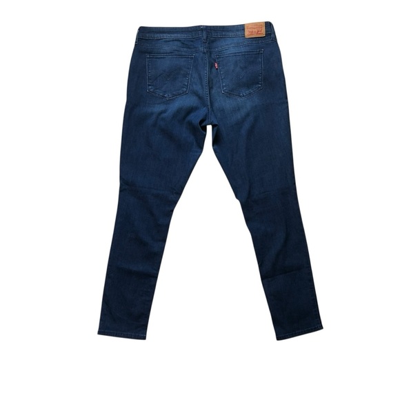 Levi’s 711 Skinny Mid Rise Jeans Size 33 Mountain Sound Blue Wash - Picture 7 of 15